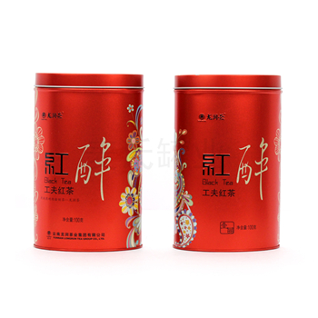 扁形龍潤(rùn)紅茶鐵罐